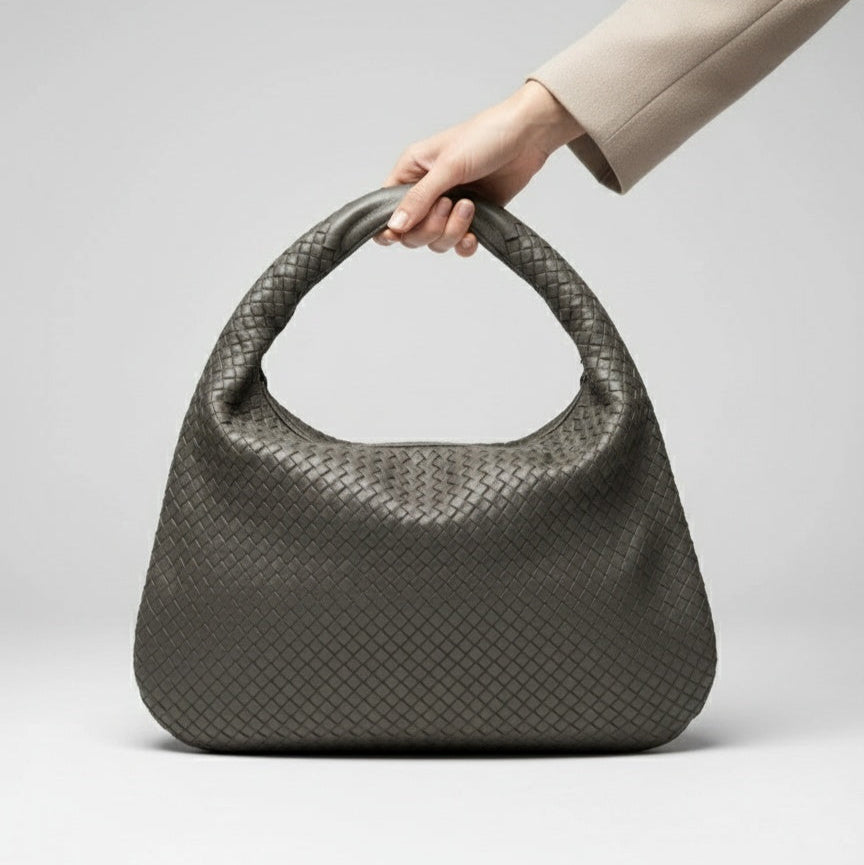 Braided Leather Handbag for Women