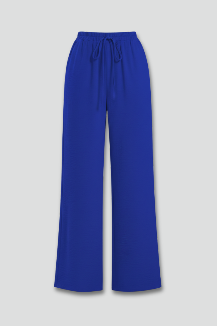 Women's Drawstring Wide-Leg Palazzo Pants with Pockets
