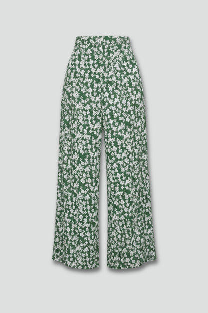 Women's Floral Print Wide-Leg Palazzo Trousers