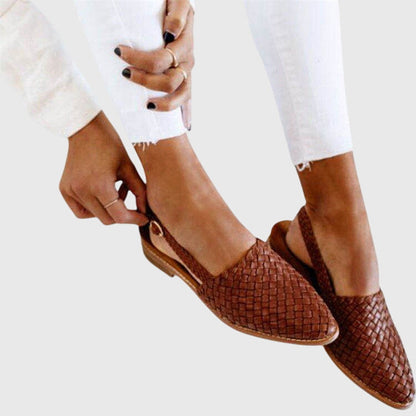 Women's Braided Slip-On Flat Shoes