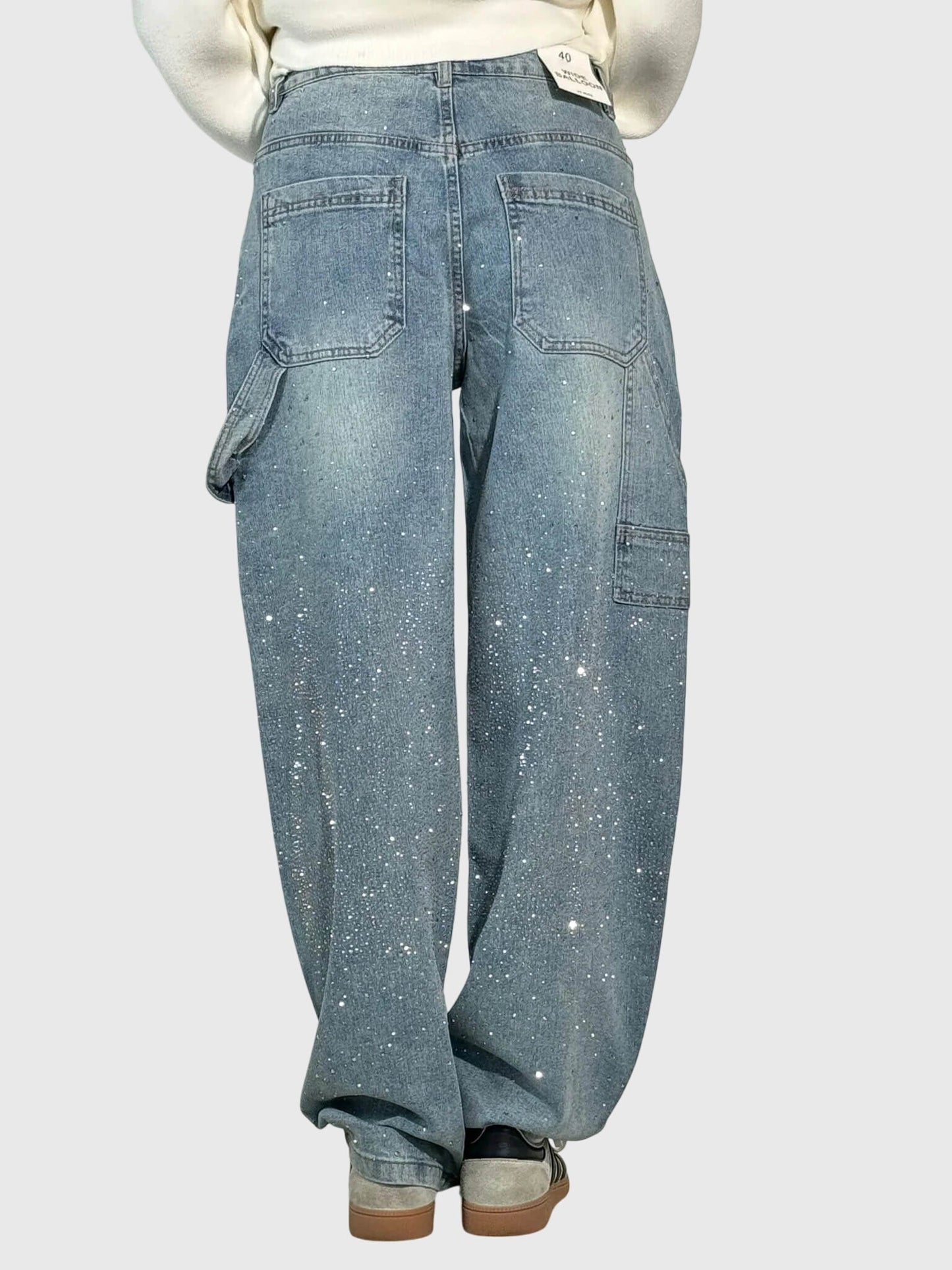 Women's Rhinestone Embellished Denim Jeans