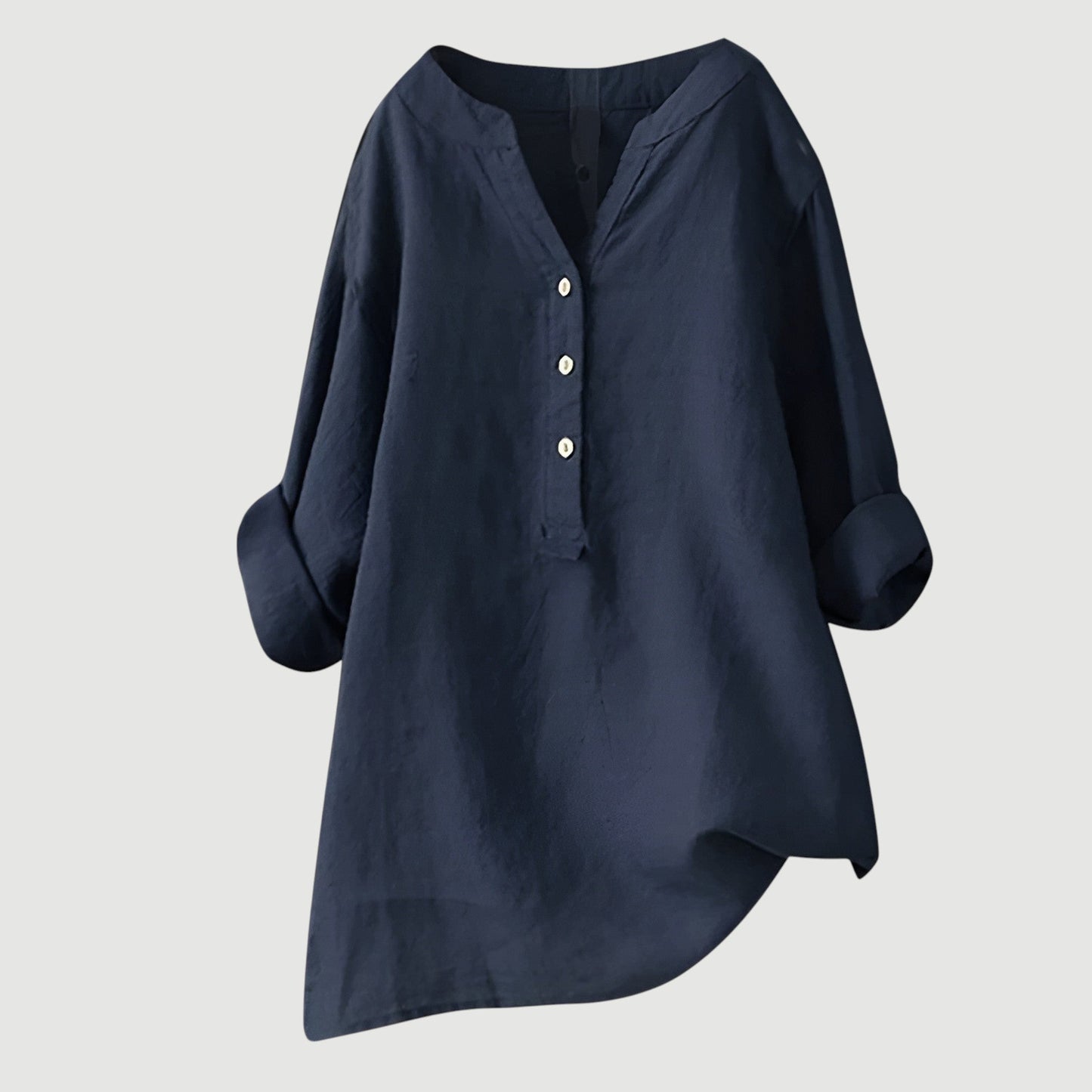 Women's Loose Button-Front Casual Shirt