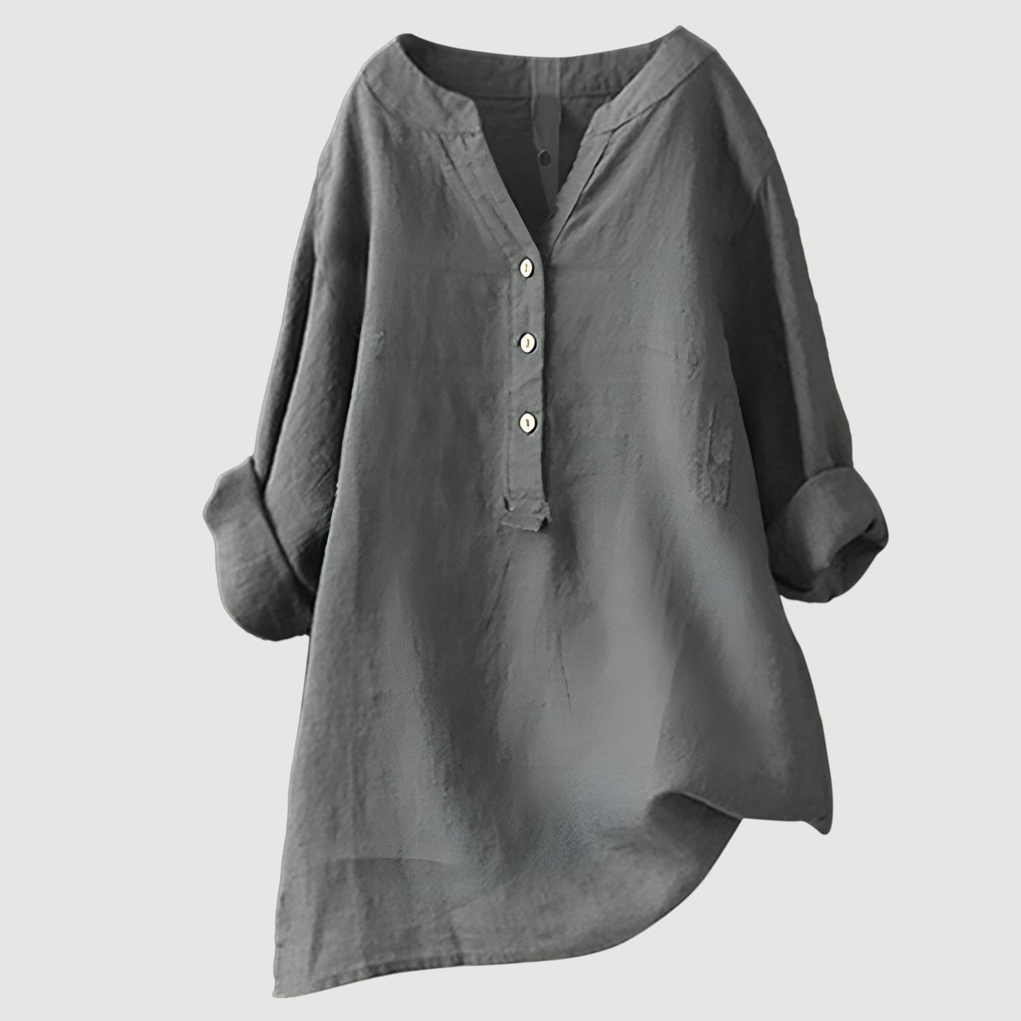 Women's Loose Button-Front Casual Shirt