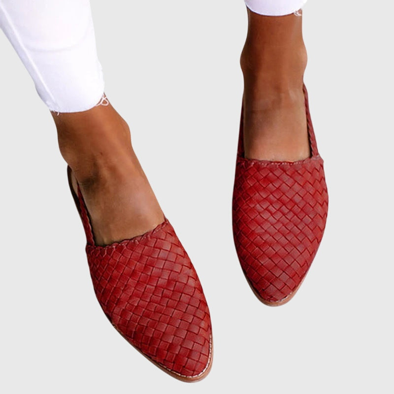 Women's Braided Slip-On Flat Shoes