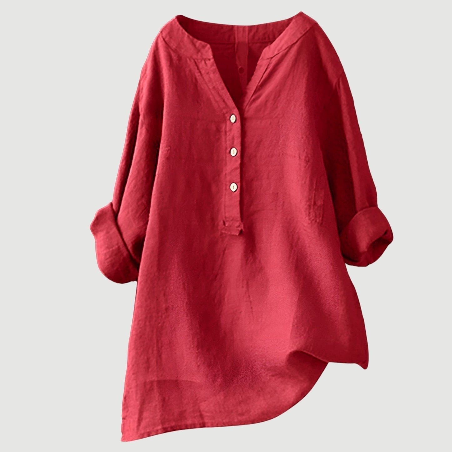 Women's Loose Button-Front Casual Shirt