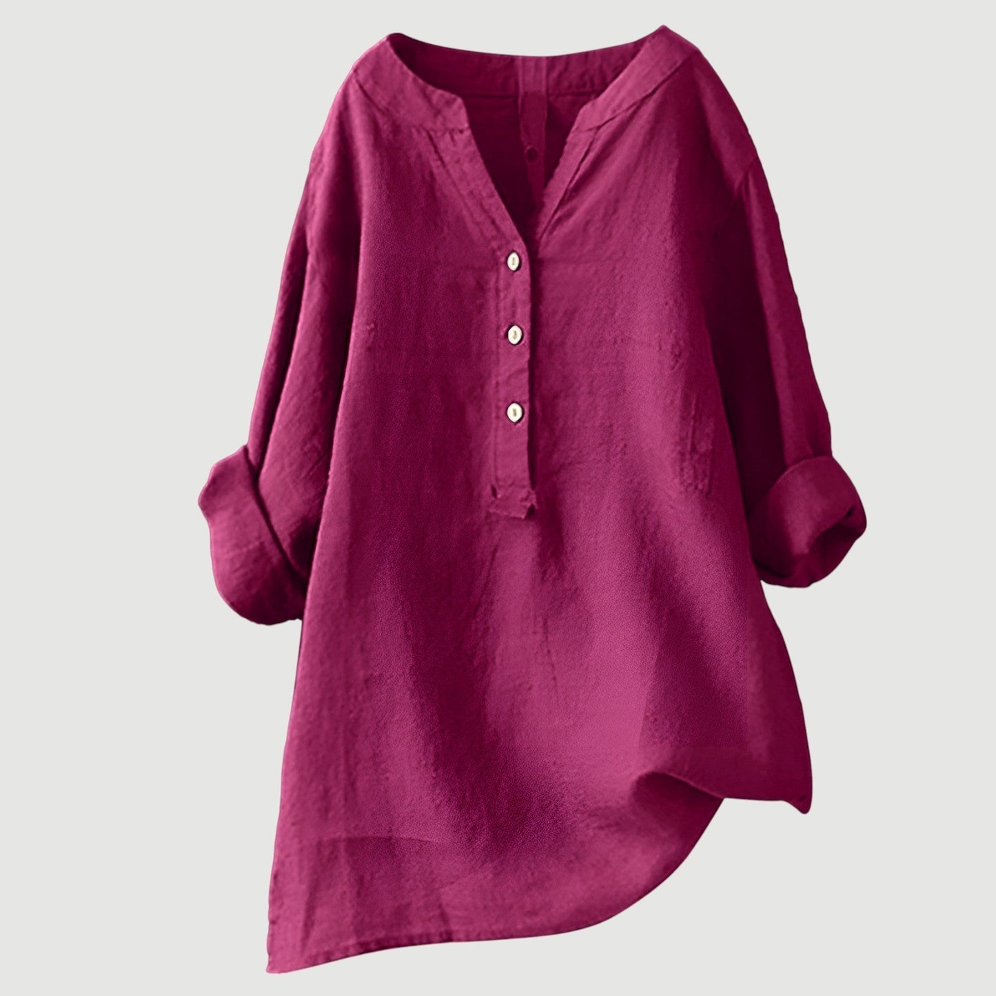 Women's Loose Button-Front Casual Shirt