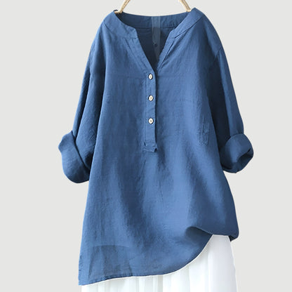 Women's Loose Button-Front Casual Shirt