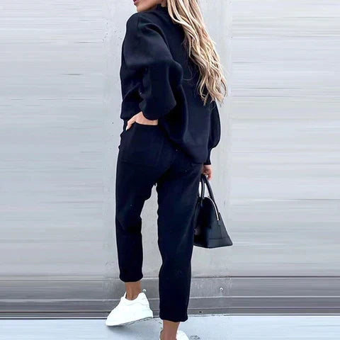 Women's Relaxed-Fit Two-Piece Loungewear Set