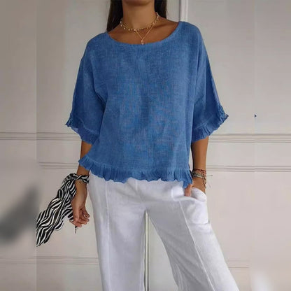 Women's Ruffled Lightweight Casual Top