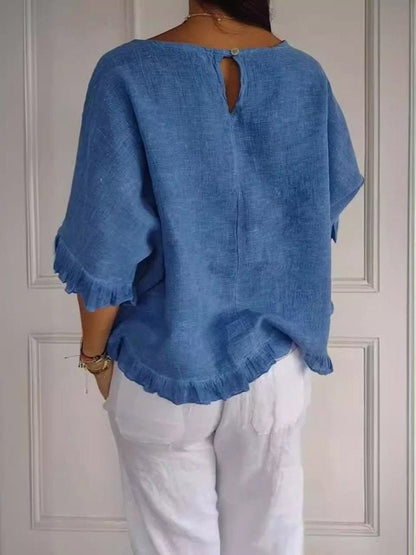 Women's Ruffled Lightweight Casual Top