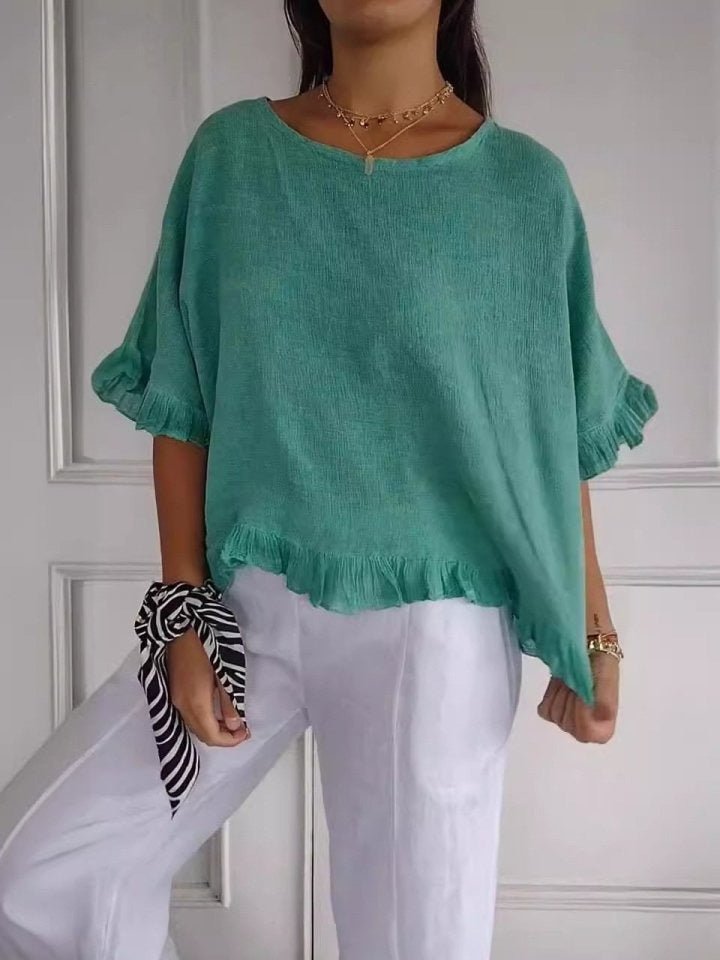 Women's Ruffled Lightweight Casual Top