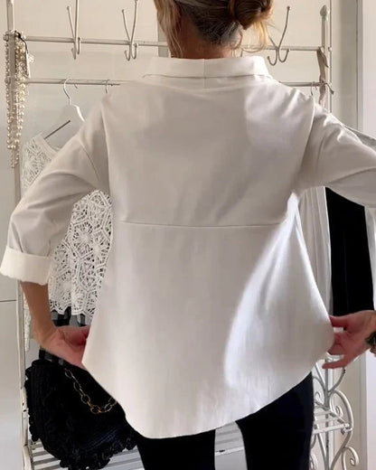 Women's Boat-Neck 3/4-Sleeve Casual Top