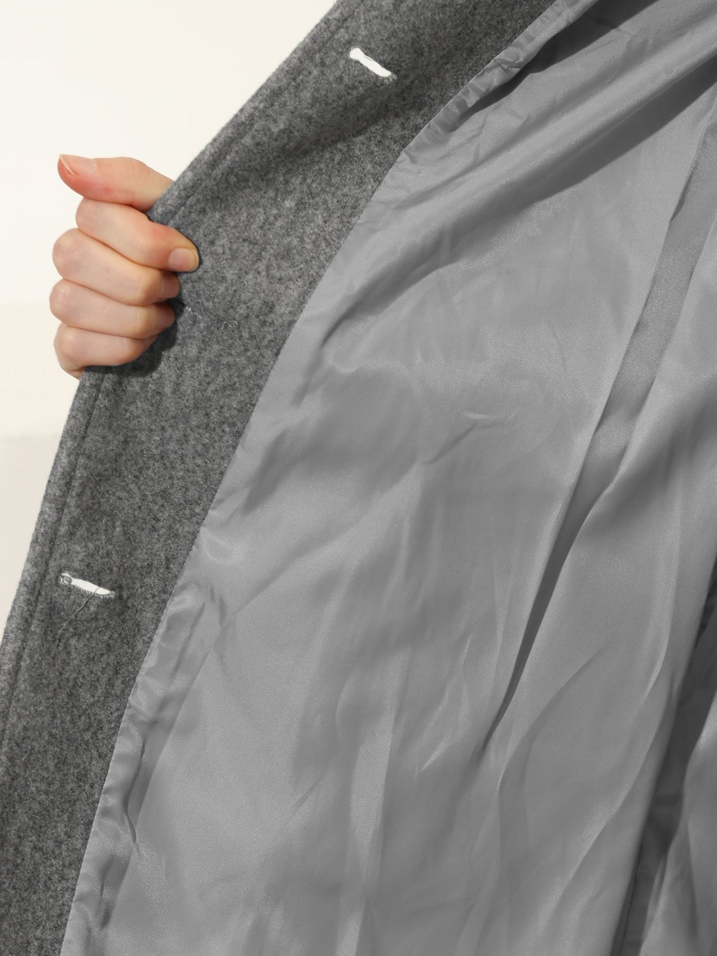 Women's Structured Single-Breasted Midi Winter Coat