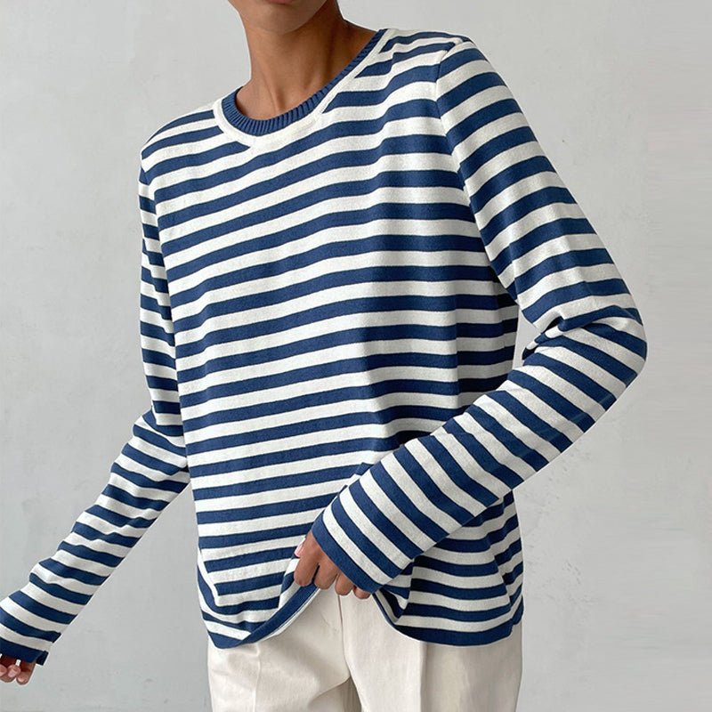 Long-Sleeve Striped T-Shirt for Women