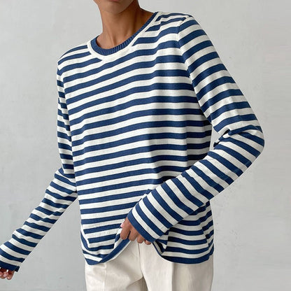 Long-Sleeve Striped T-Shirt for Women