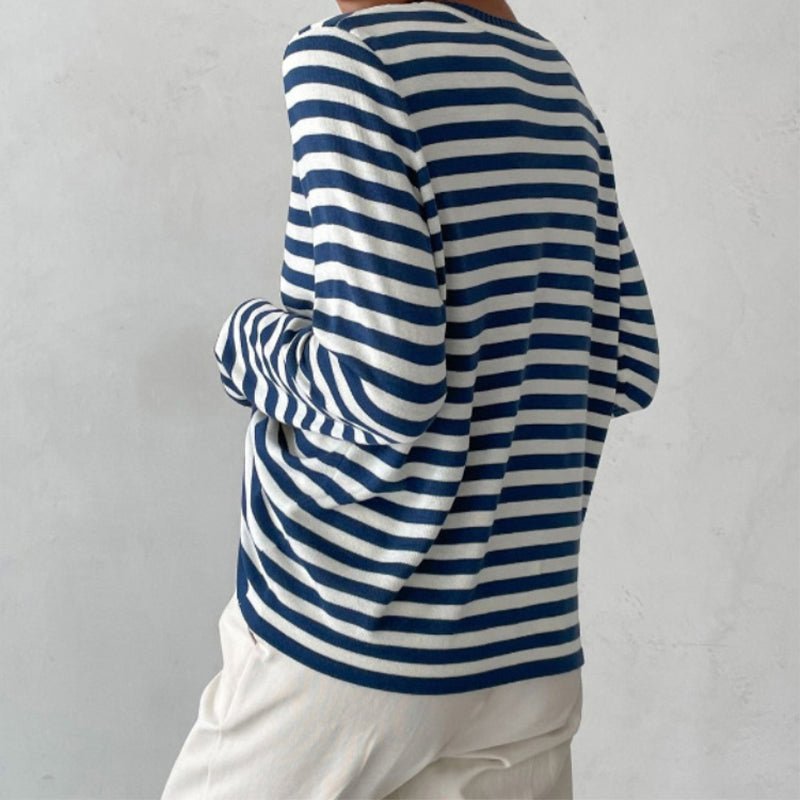 Long-Sleeve Striped T-Shirt for Women