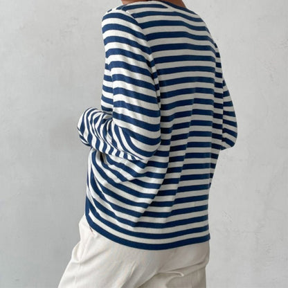 Long-Sleeve Striped T-Shirt for Women