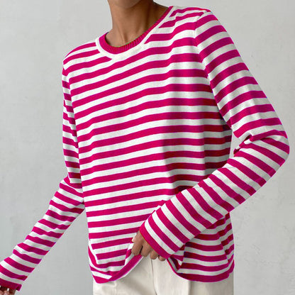 Long-Sleeve Striped T-Shirt for Women