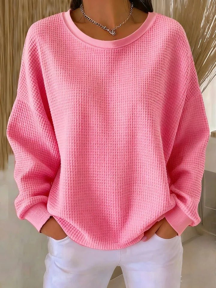 Women's Relaxed Textured Knit Sweater