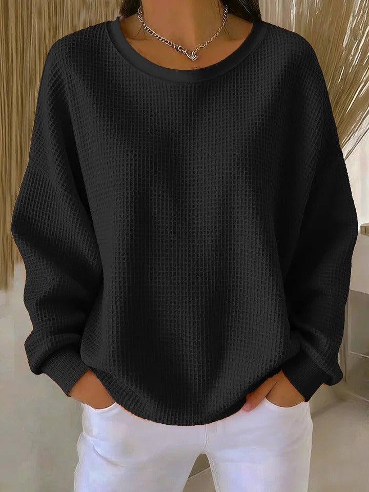 Women's Relaxed Textured Knit Sweater