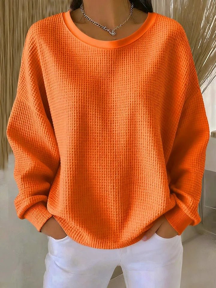 Women's Relaxed Textured Knit Sweater