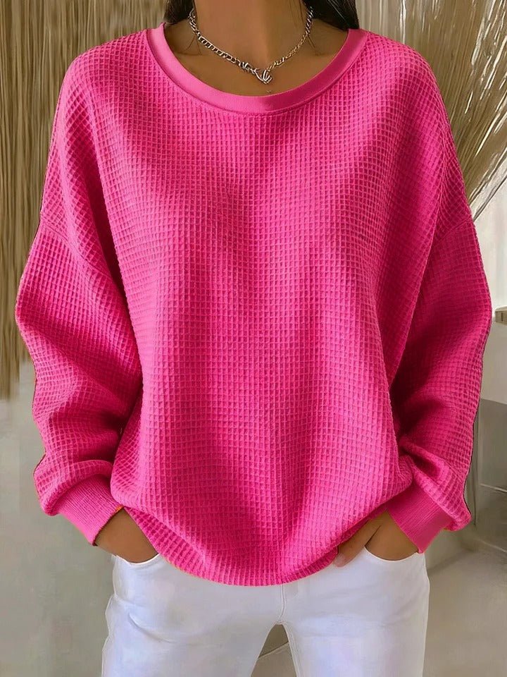 Women's Relaxed Textured Knit Sweater