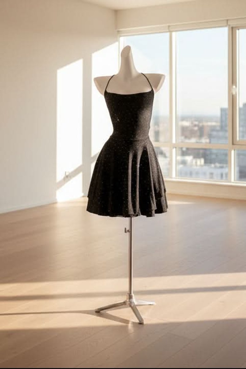 Women's Shimmer Cami Strap Mini Skater Cocktail Dress