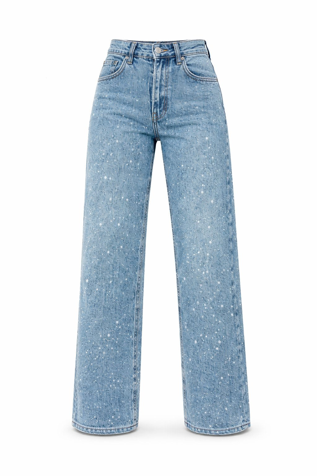Women's Shimmer Straight Leg High-Rise Jeans