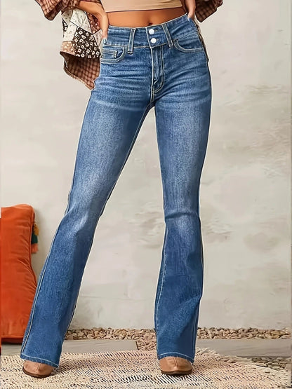 Women's High-Rise Sculpting Flared Denim Jeans
