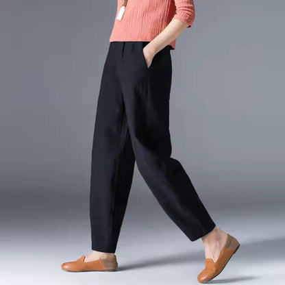 Women's Lightweight Elastic Waist Summer Trousers