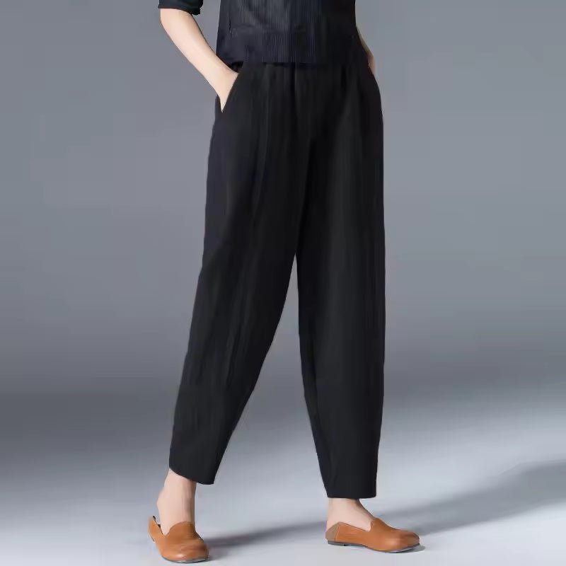 Women's Lightweight Elastic Waist Summer Trousers