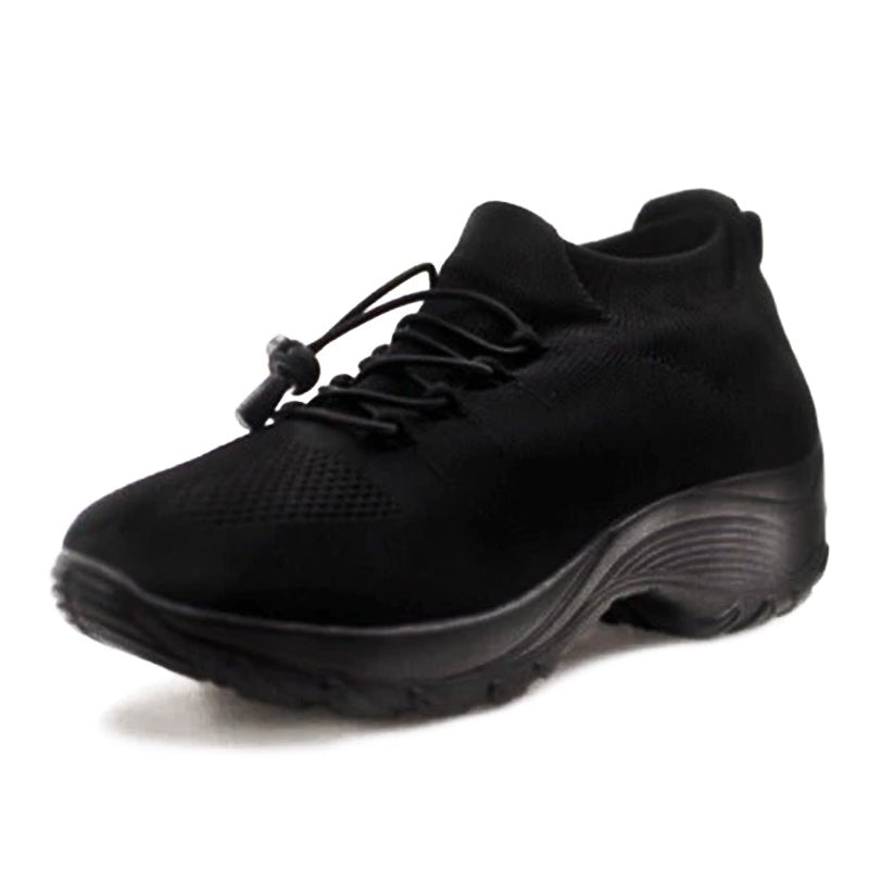 Women's Cushioned Orthopedic Platform Lace-Up Sneakers
