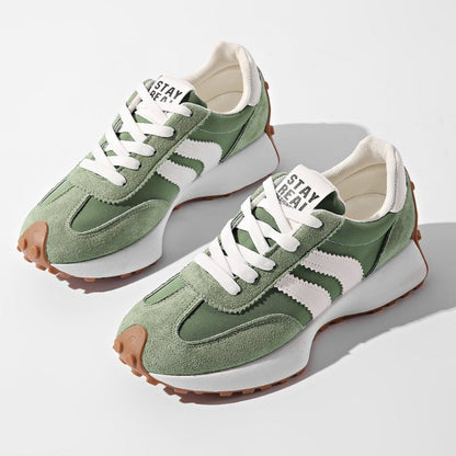 Women's Vintage Chunky Platform Lace-Up Shoes