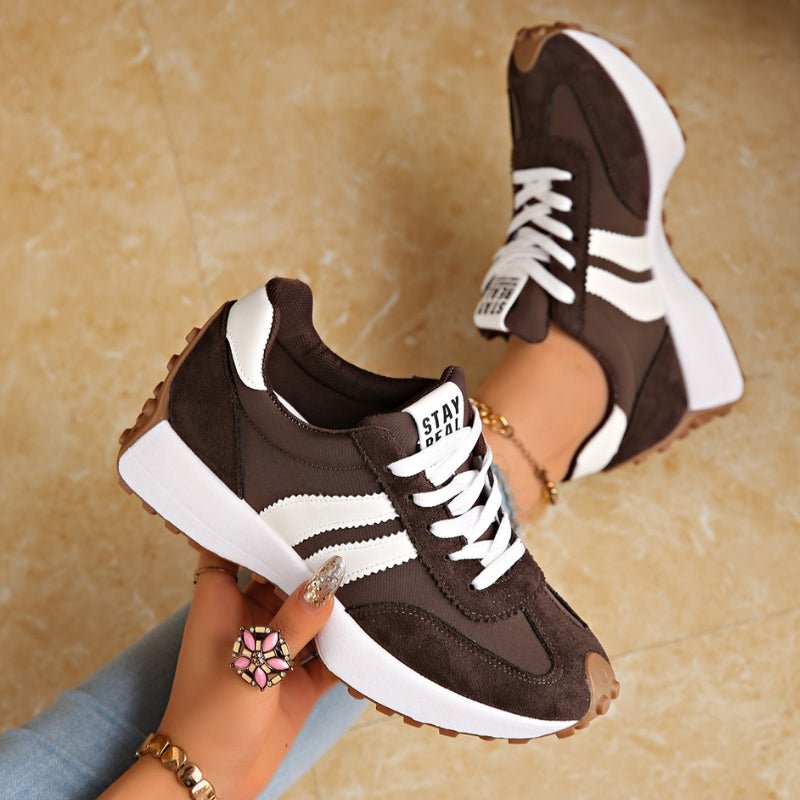 Women's Vintage Chunky Platform Lace-Up Shoes