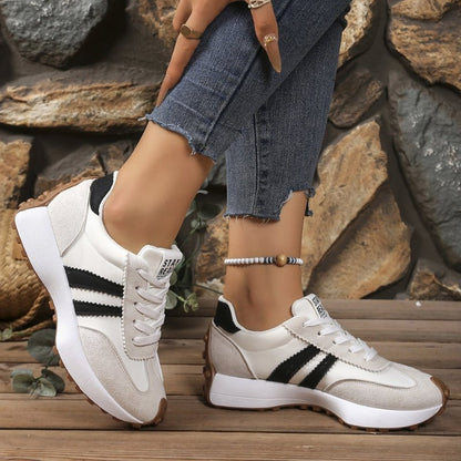 Women's Vintage Chunky Platform Lace-Up Shoes