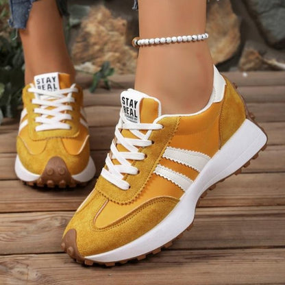 Women's Vintage Chunky Platform Lace-Up Shoes
