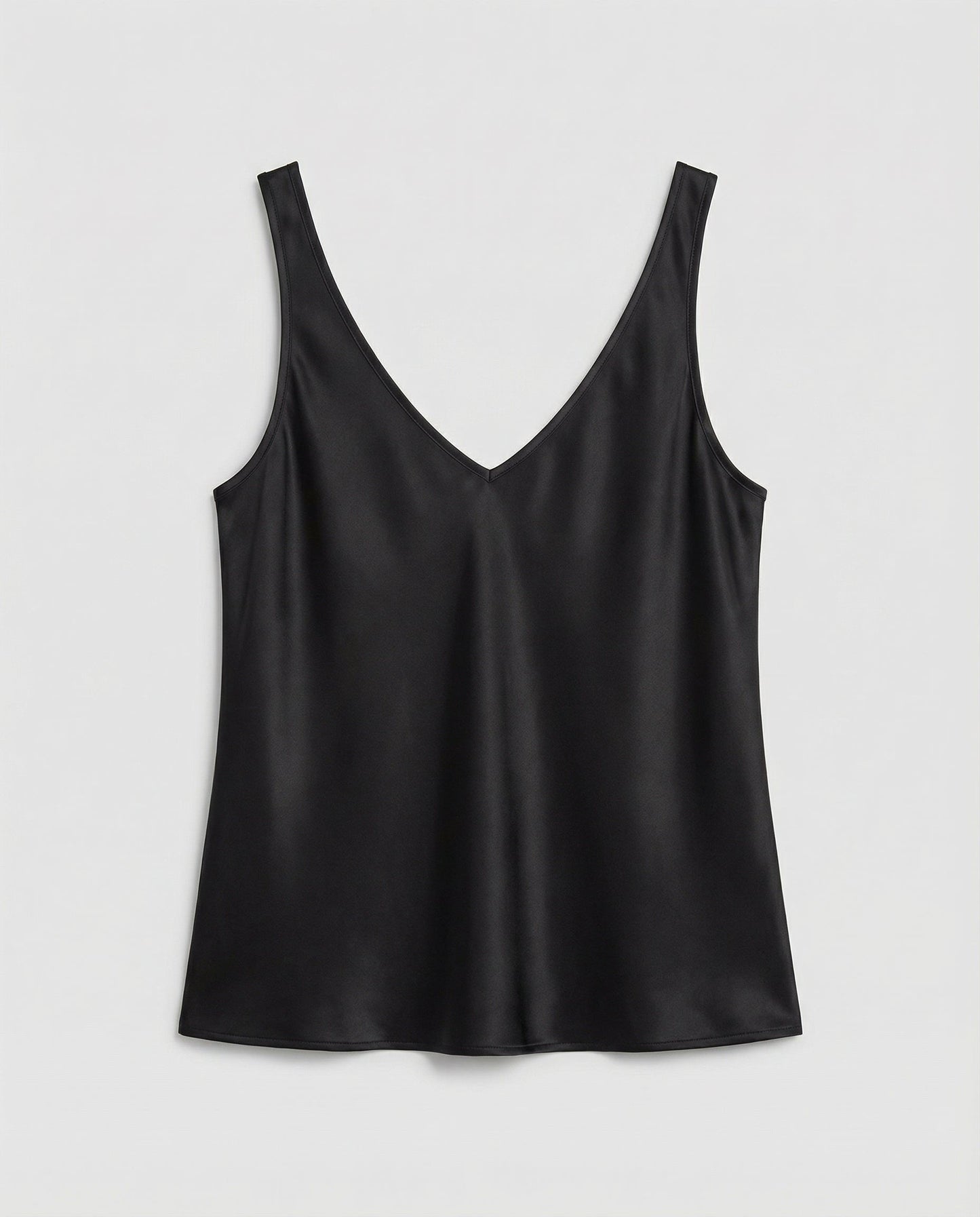 Women's Thick Strap V-Neck Satin Camisole Top