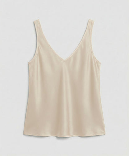 Women's Thick Strap V-Neck Satin Camisole Top