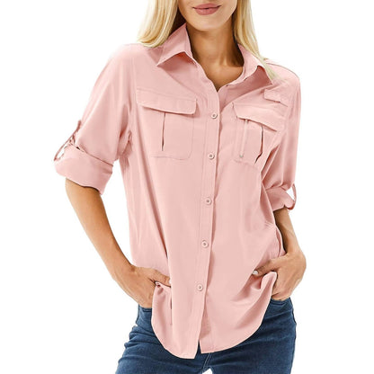 Women's Long-Sleeve UPF 50 Sun Protection Hiking Shirt