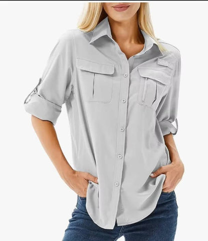 Women's Long-Sleeve UPF 50 Sun Protection Hiking Shirt