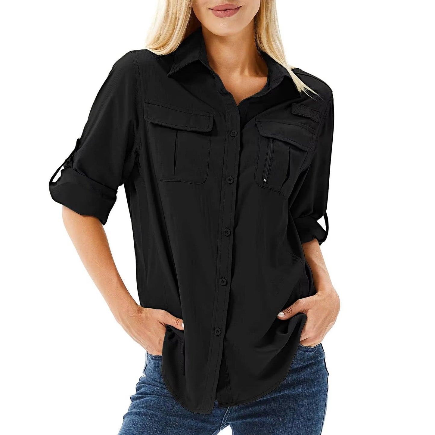 Women's Long-Sleeve UPF 50 Sun Protection Hiking Shirt