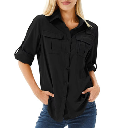Women's Long-Sleeve UPF 50 Sun Protection Hiking Shirt