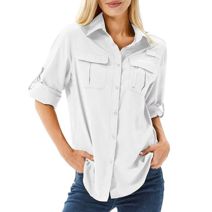 Women's Long-Sleeve UPF 50 Sun Protection Hiking Shirt