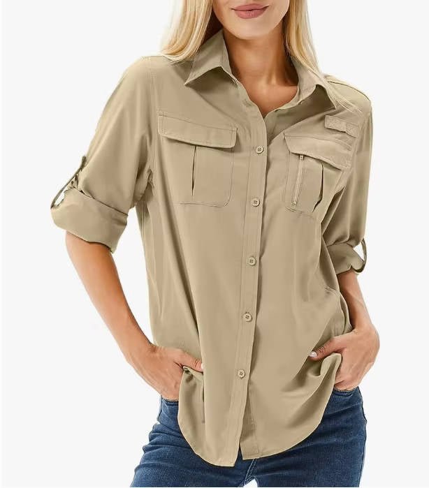 Women's Long-Sleeve UPF 50 Sun Protection Hiking Shirt