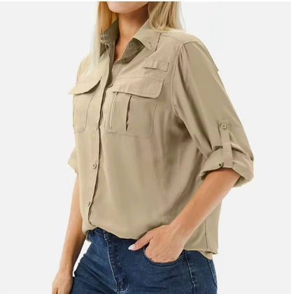 Women's Long-Sleeve UPF 50 Sun Protection Hiking Shirt