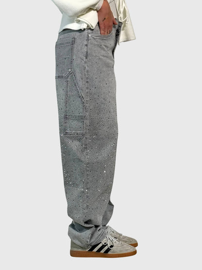 Women's Rhinestone Embellished Denim Jeans