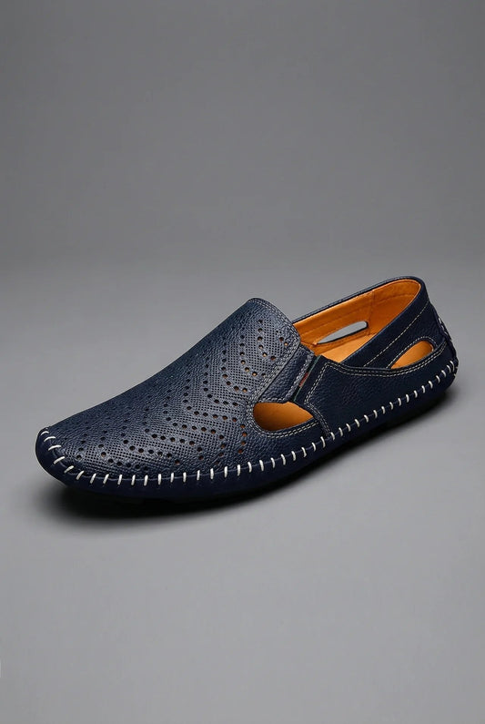 Men's Breathable Perforated Slip-On Summer Loafers