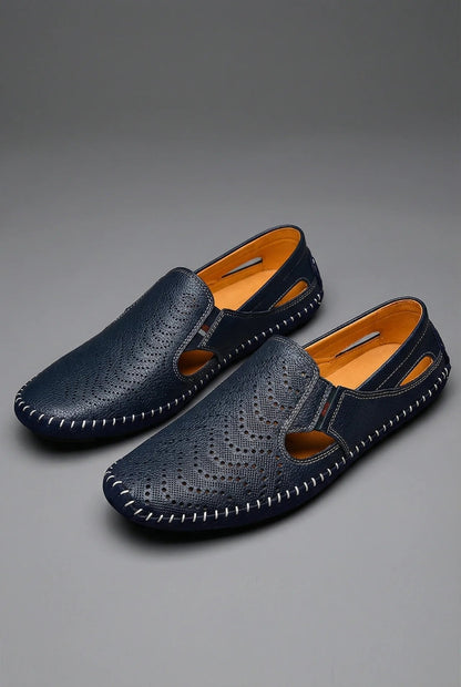 Men's Breathable Perforated Slip-On Summer Loafers