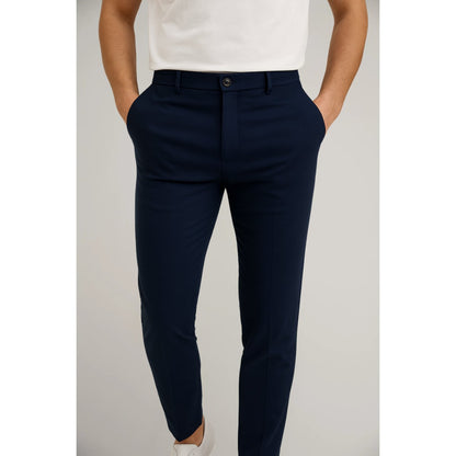 Men's Tailored Slim-Fit Formal Trousers