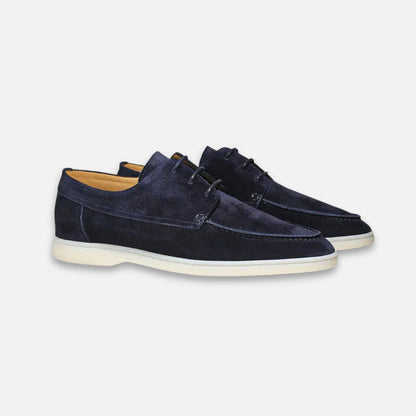 Men's Suede Lace-Up Derby Loafer Hybrid Shoes